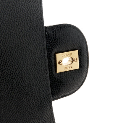 Chanel Caviar Quilted Jumbo Single Flap Black 7 of 14