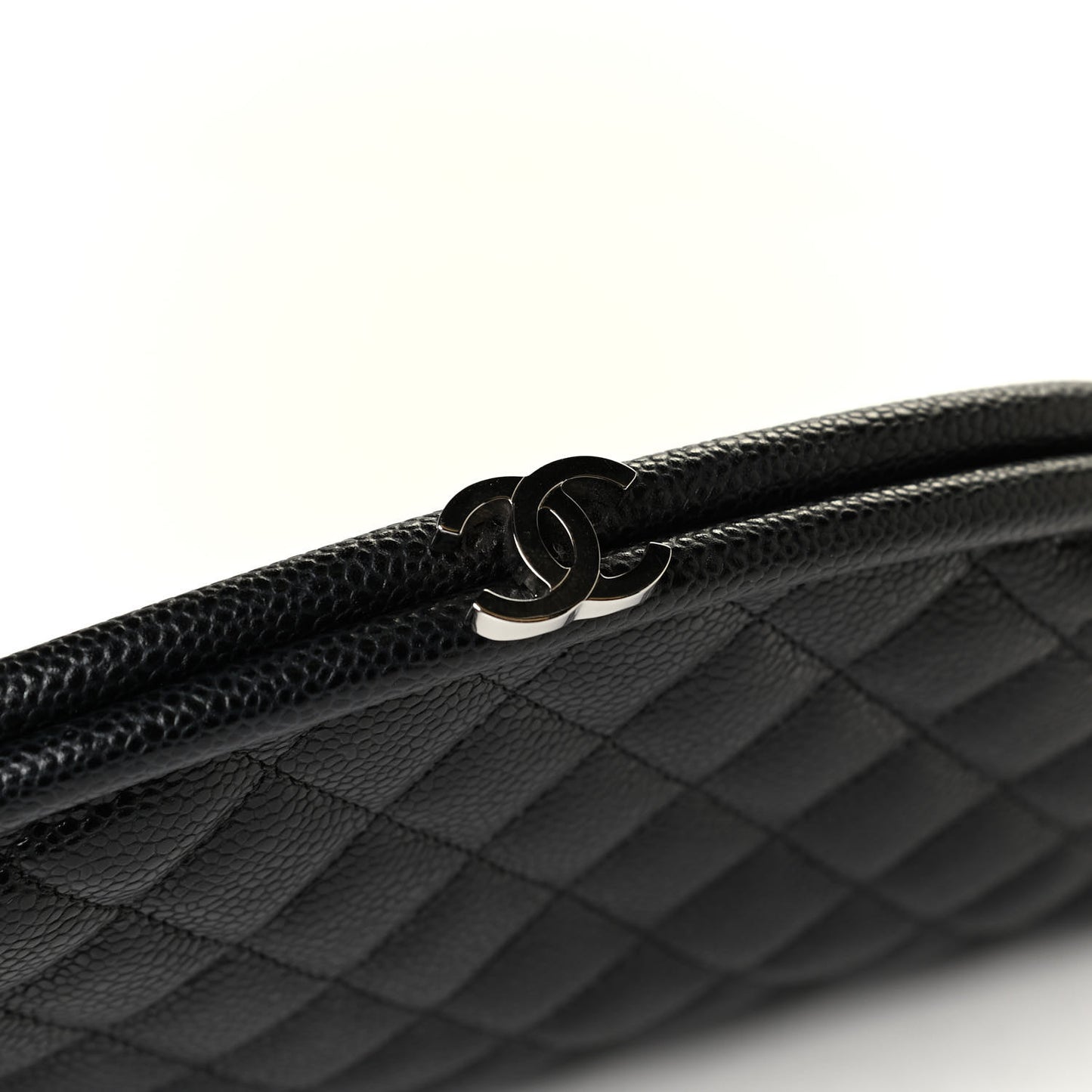 Caviar Quilted Timeless Clutch Black