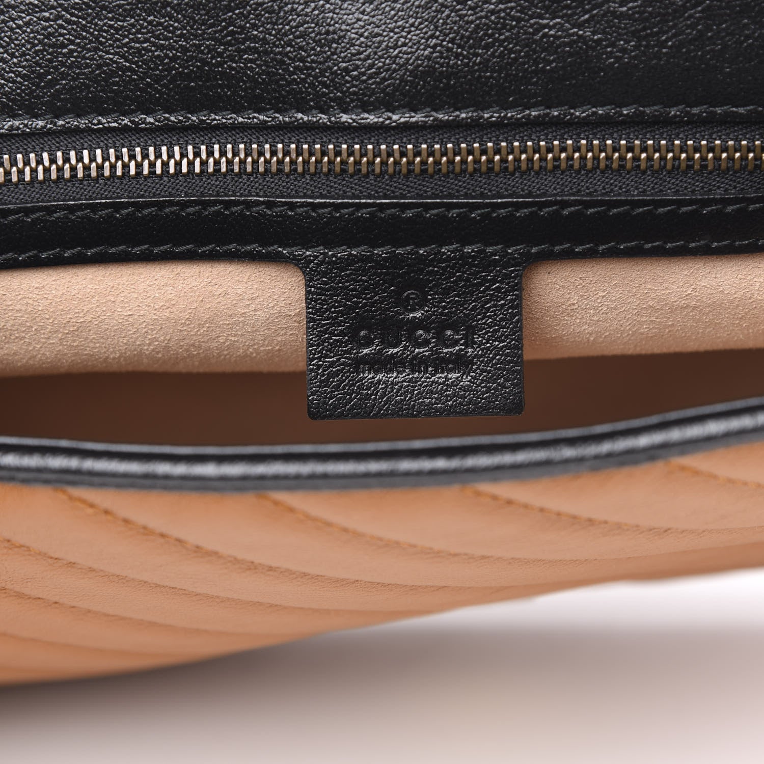 Gucci Azalea Calfskin Matelasse Diagonal Small Torchon GG Marmont Top Handle Shoulder Bag Cognac Black 6 of 10