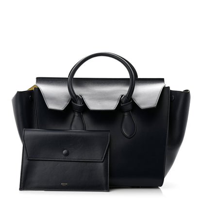 Celine Palmelato Calfskin Medium Tie Knot Tote Midnight 1 of 10