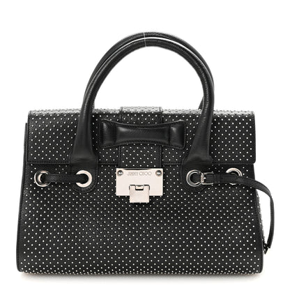 Jimmy Choo Studded Calfskin Rosalie Satchel Black 1 of 9