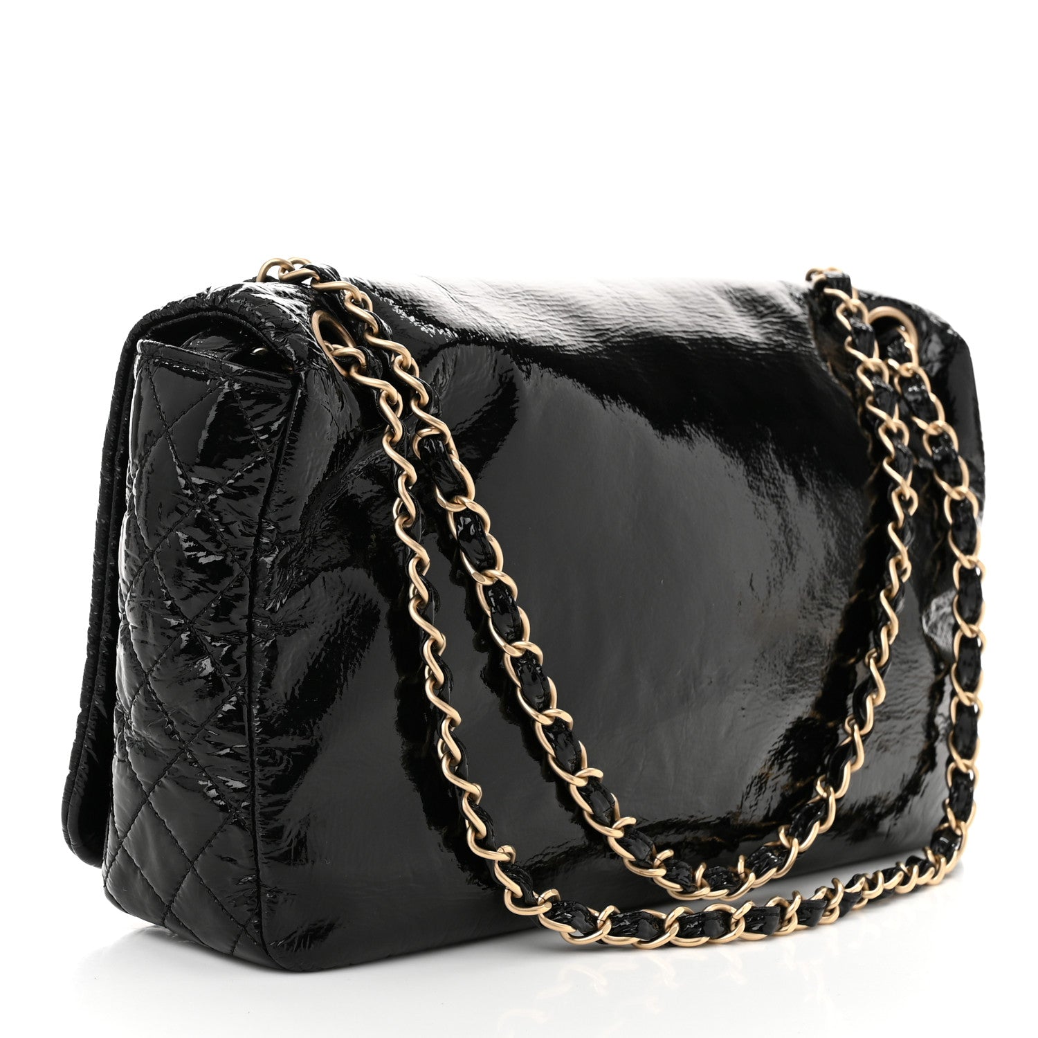 Chanel Vinyl XL Rock and Chain Flap Black 3 of 10