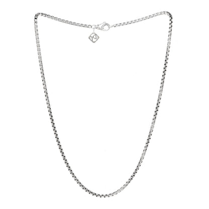 David Yurman Sterling Silver 14K Yellow Gold 2.7mm Box Chain Necklace 16" 3 of 4