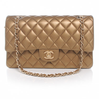 Chanel Lambskin Medium Double Flap Bronze 1 of 9
