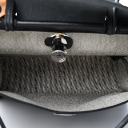 Hermes Toile H Berline Vache Hunter Herbag Zip PM 31 Black Ecru 5 of 10