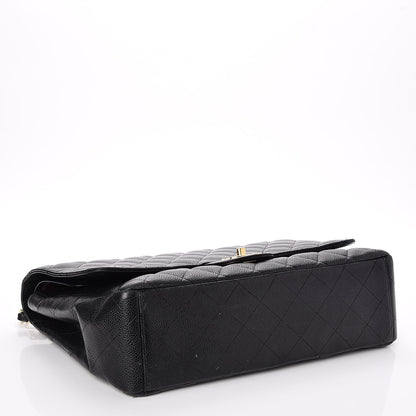 Chanel Caviar Quilted Maxi Double Flap Black 5 of 9