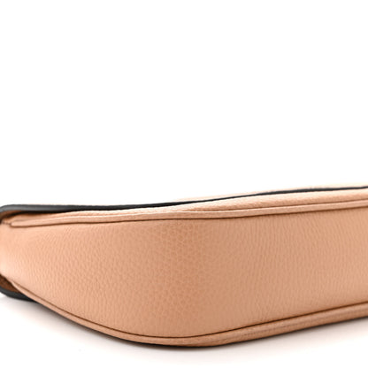 Gucci Pebbled Calfskin Medium Soho Flap Crossbody Camelia 9 of 10