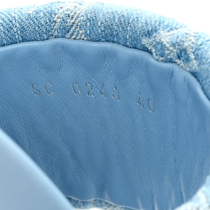 Louis Vuitton Monogram Denim LV Bliss Womens Comfort Mules 40 Turquoise 9 of 9