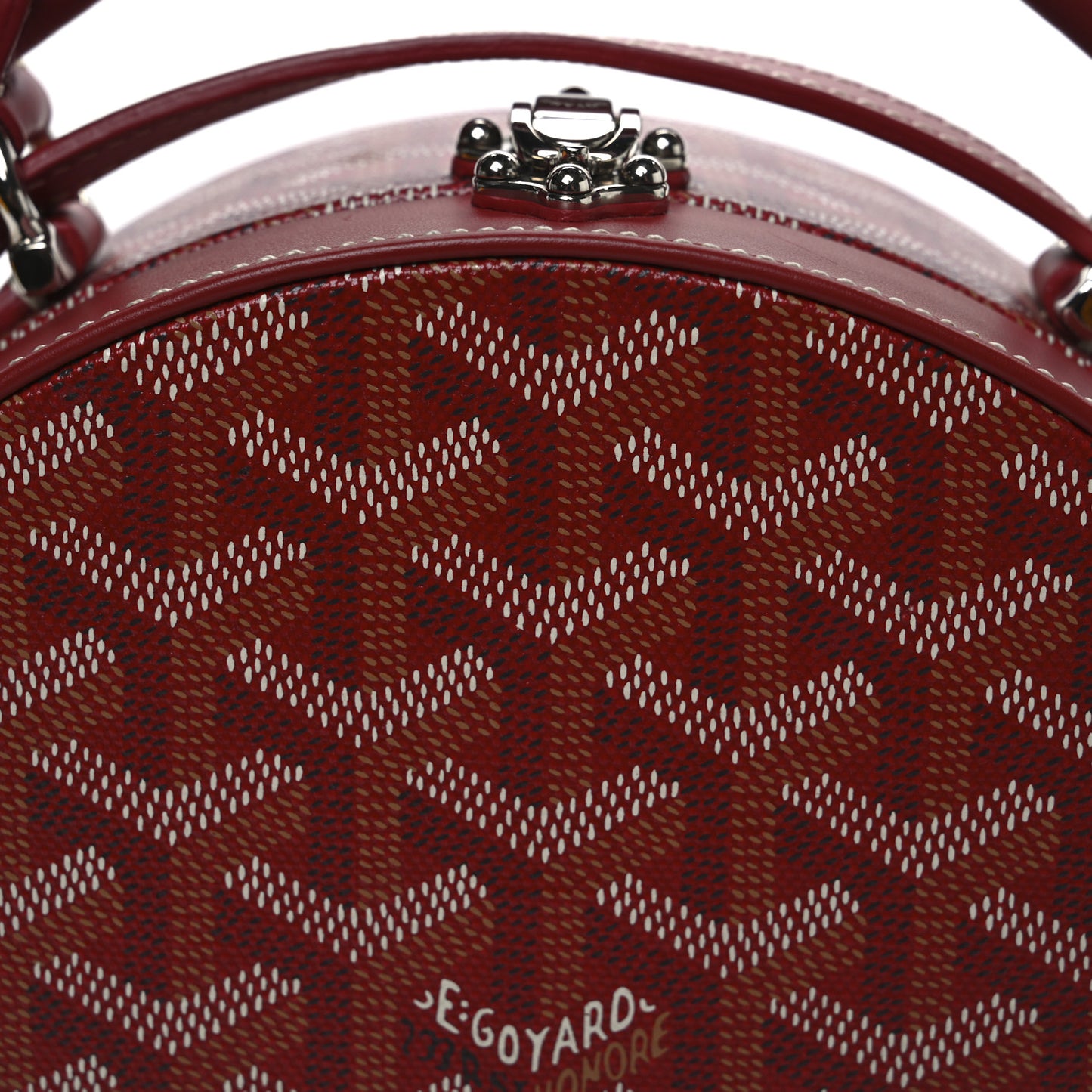 Goyardine Alto Hatbox Red