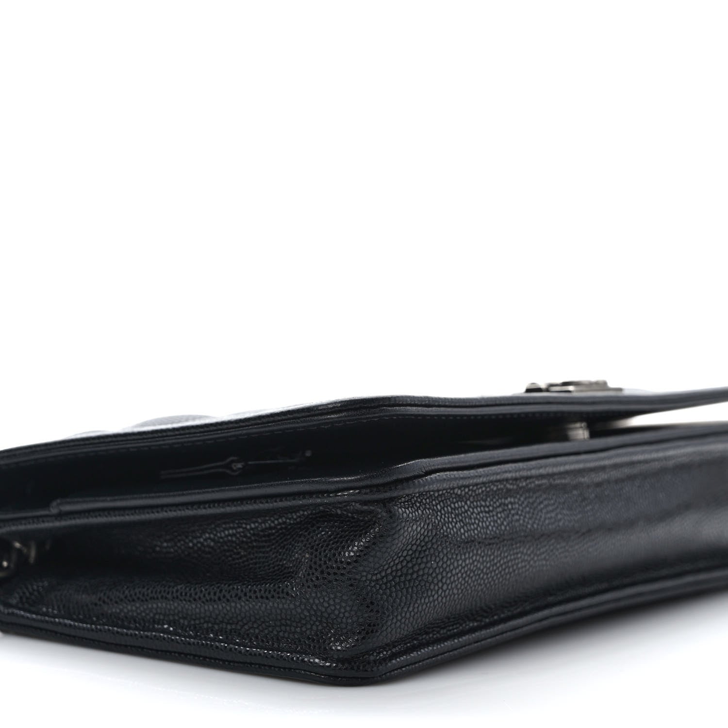 Chanel Caviar Quilted Boy Wallet On Chain WOC Black 5 of 12