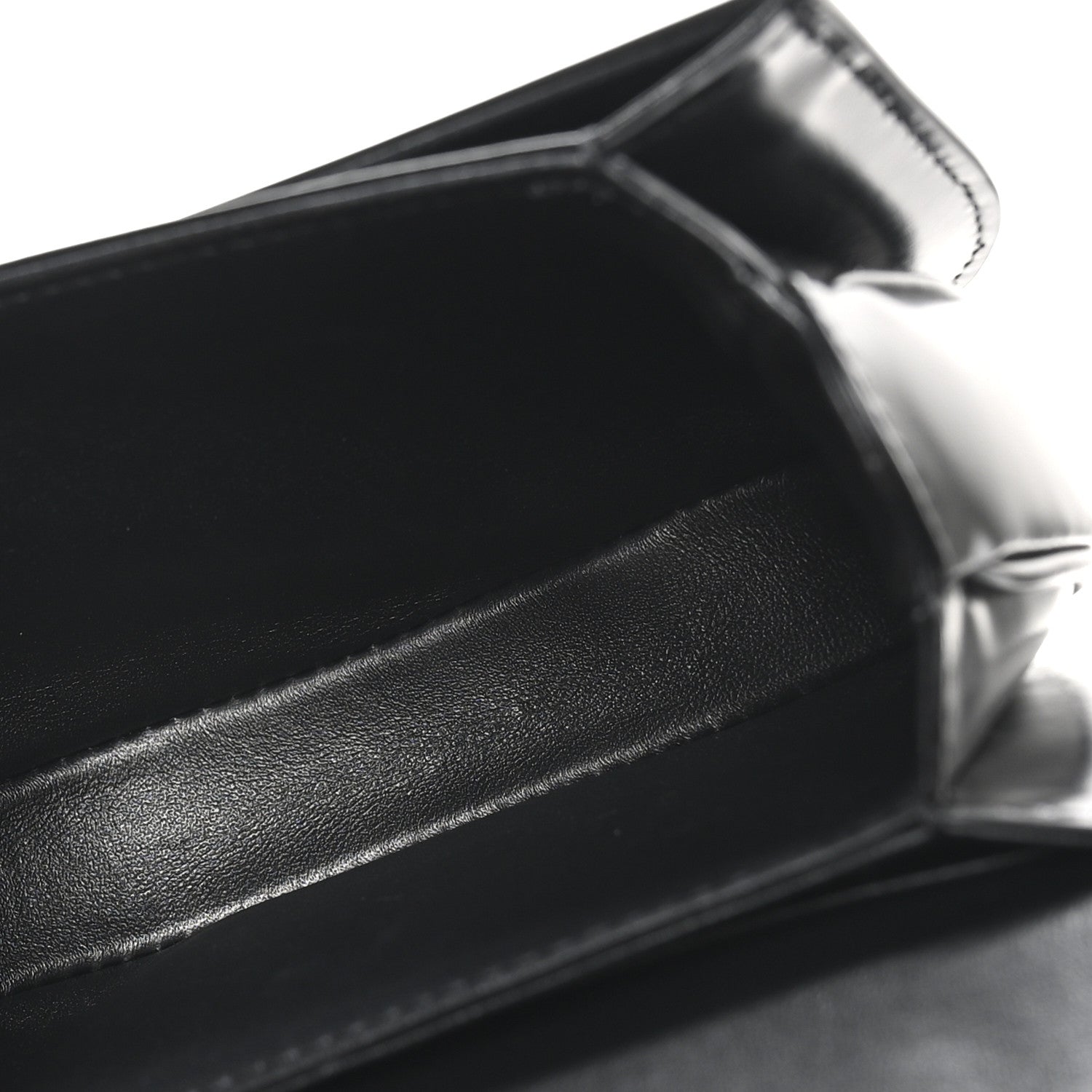 Celine Shiny Calfskin Triomphe Mini Besace Clea Black 5 of 9