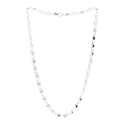 Tiffany Sterling Silver Heart Link Necklace 3 of 4