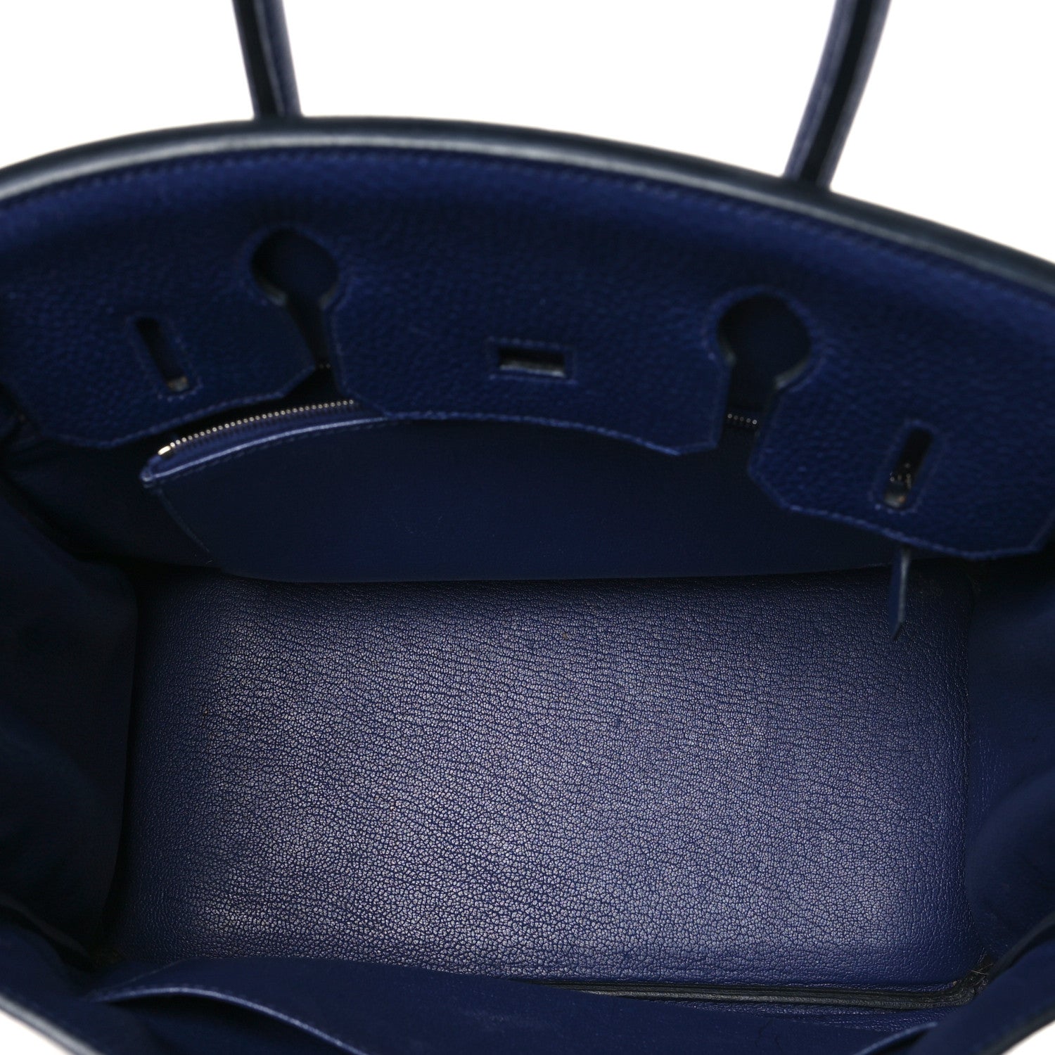 Hermes Taurillon Clemence Birkin 30 Bleu Encre 5 of 10