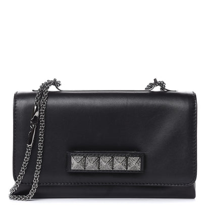 Valentino Garavani Nappa Crystal Encrusted Studs Va Va Voom Shoulder Bag Black 1 of 13