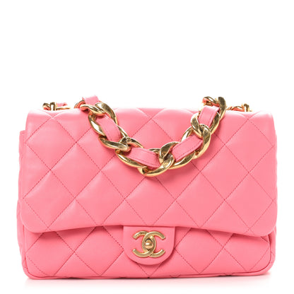 Chanel Lambskin Quilted Large CC Funky Town Flap Pink 1 of 10