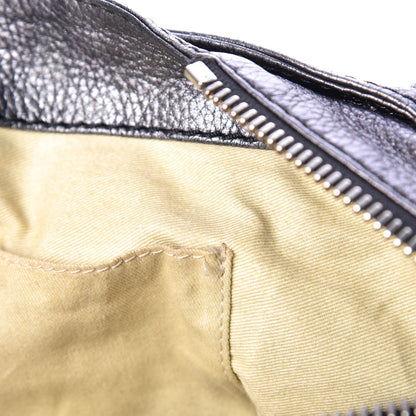 Chloe Metallic Calfskin Medium Paddington Satchel Grey 6 of 9
