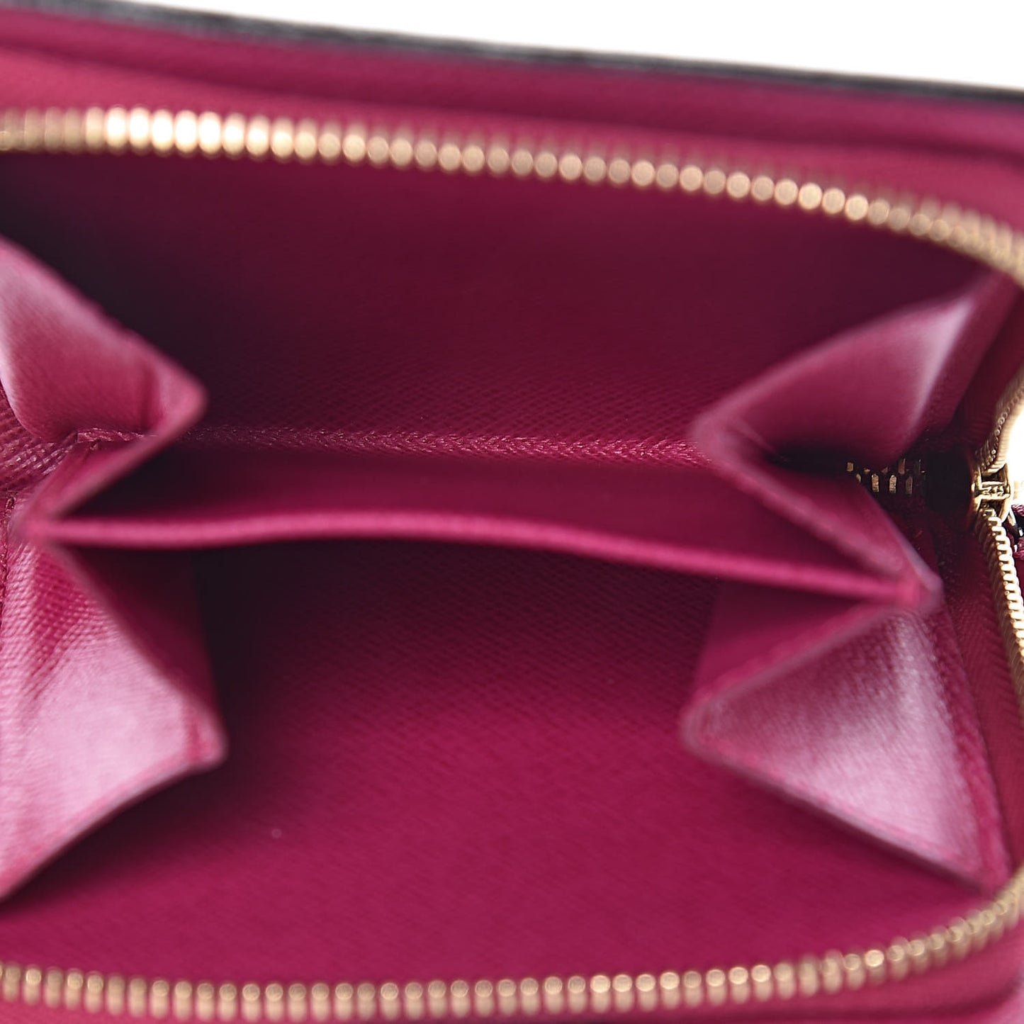 Monogram Perforated Compact Zipped Wallet Fuchsia