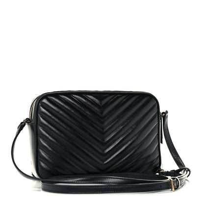 Saint Laurent Calfskin Matelasse Monogram Lou Camera Bag Black 2 of 10