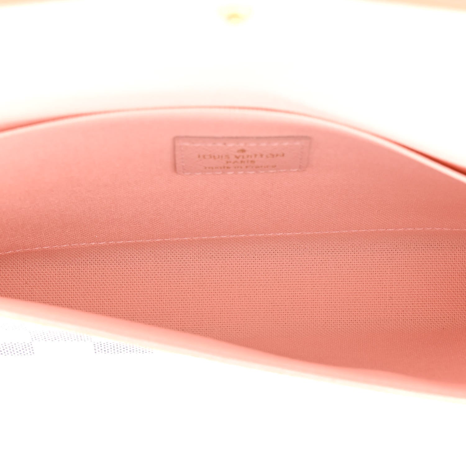 Louis Vuitton Damier Azur Pochette Felicie Chain Wallet Rose Ballerine 6 of 10