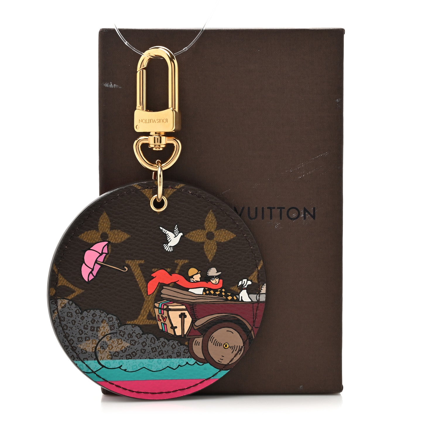 Monogram 2015 Christmas Animation Bag Charm Key Ring