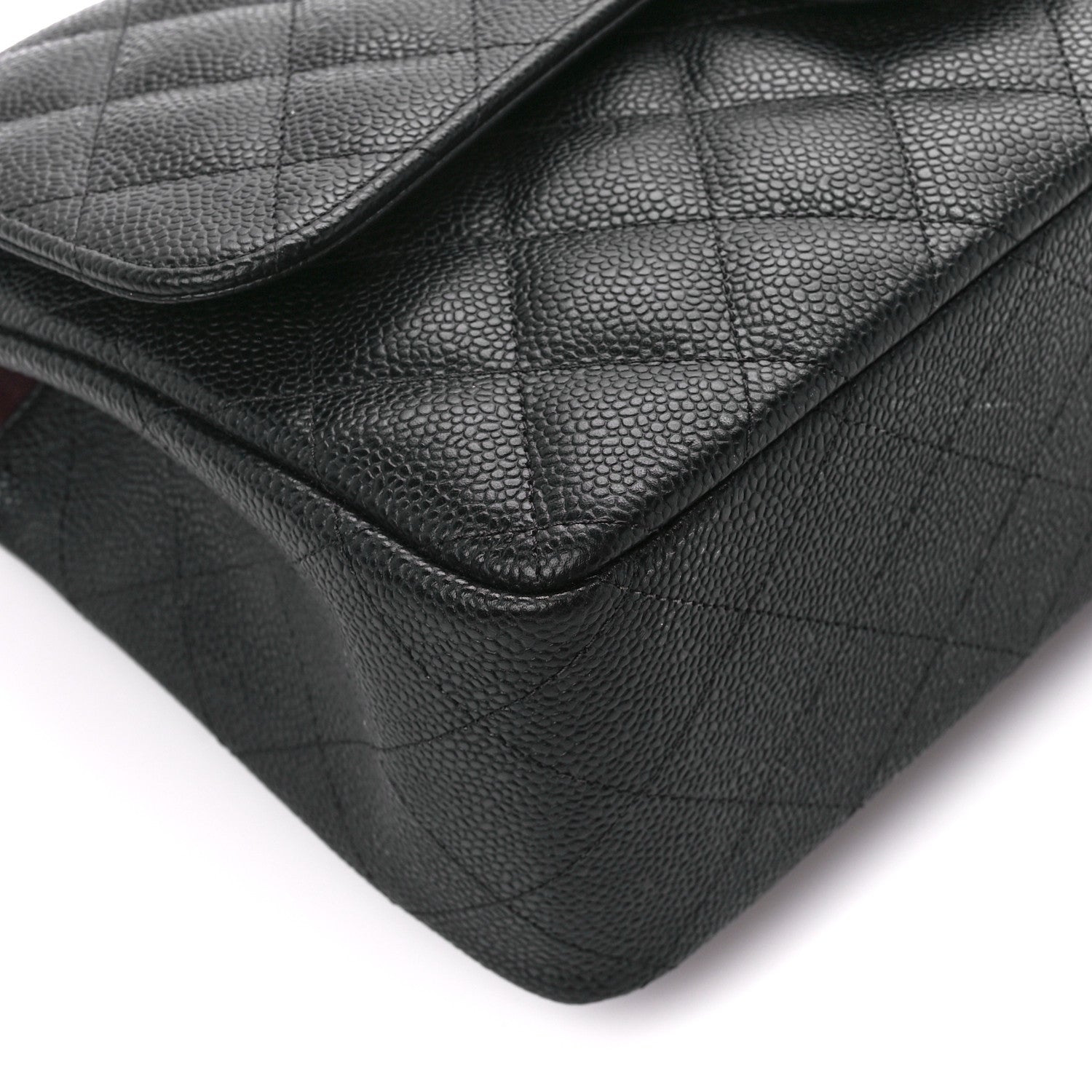 Chanel Caviar Quilted Jumbo Double Flap Black 10 of 11