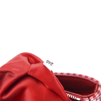 Miu Miu Vichy Crystal Flap Shoulder Bag Rosso 10 of 11