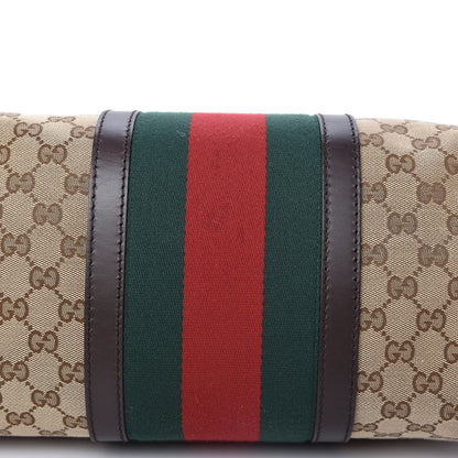 Gucci GG Canvas Vintage Web Large Tote Brown 11 of 11