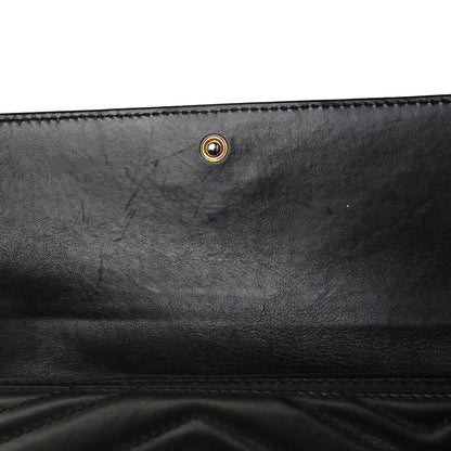 Gucci Calfskin Matelasse GG Marmont Continental Wallet Black 9 of 9