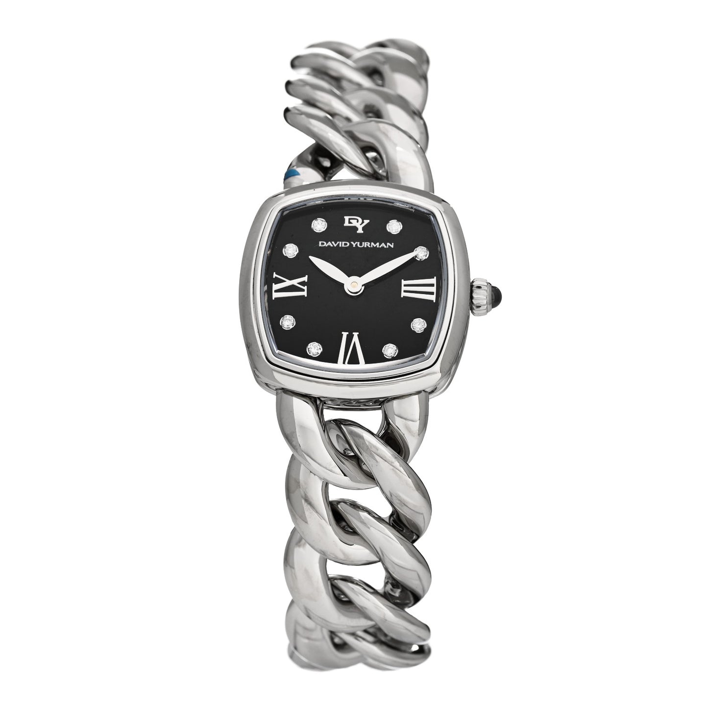 Stainless Steel Diamond 23mm Albion Quartz Watch Black