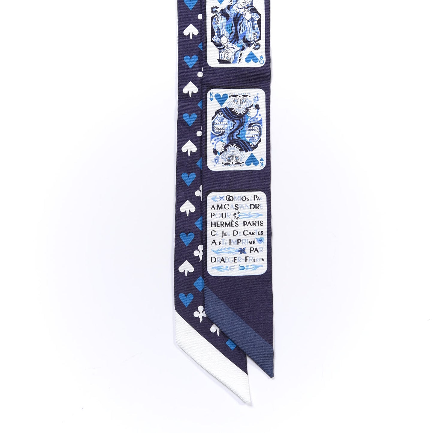 Silk Jeu de Cartes Twilly Marine Petrole White