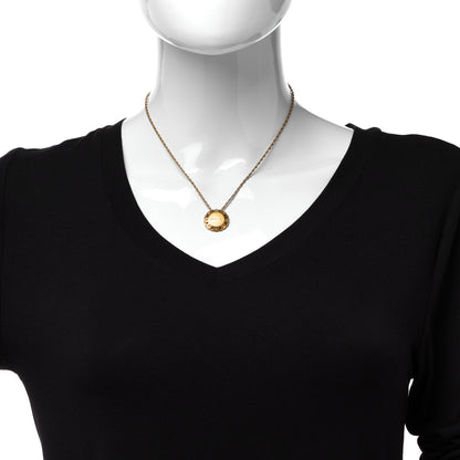 Chanel Medallion Long Chain Necklace Gold 2 of 6