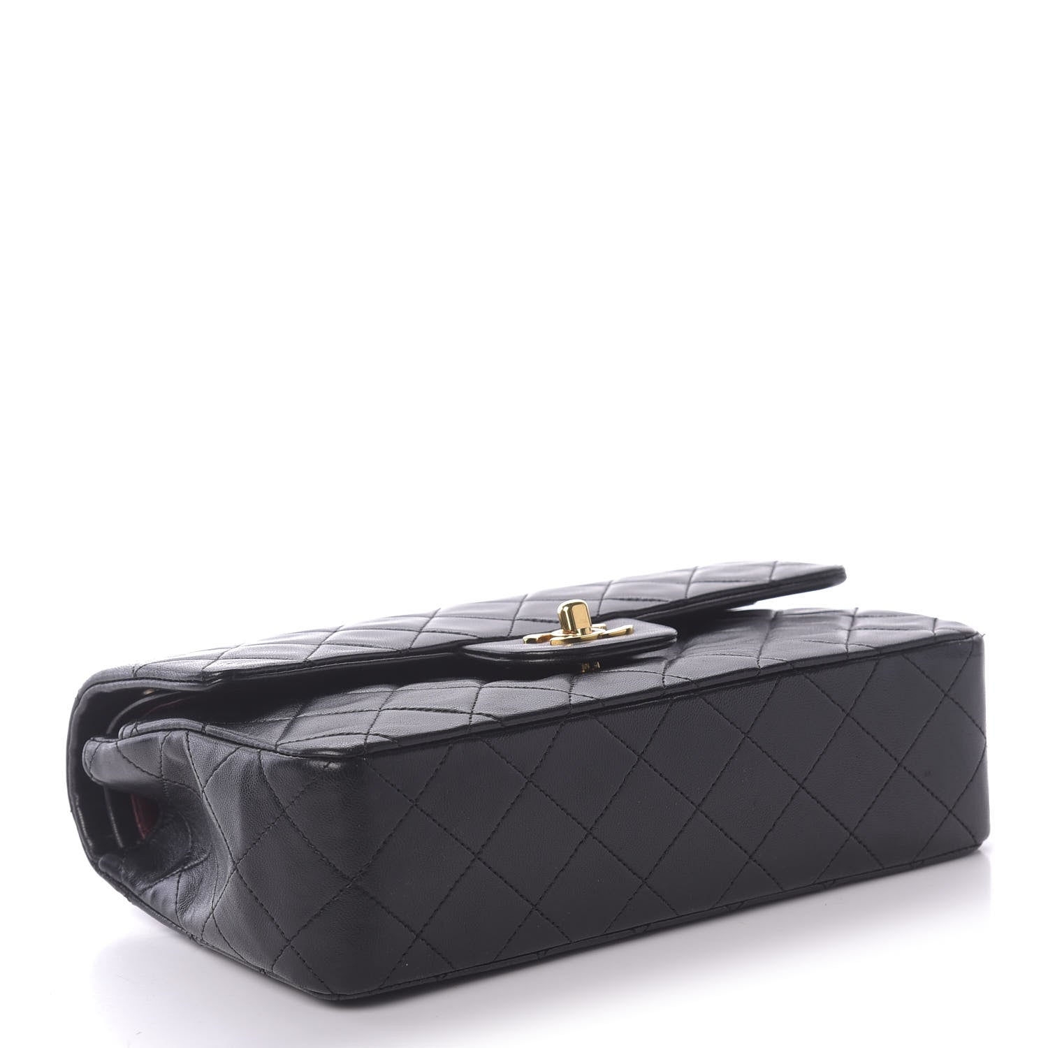 Chanel Lambskin Quilted Small Double Flap Black 3 of 12