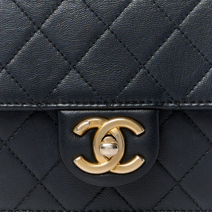 Chanel Lambskin Quilted Small Chic Pearls Flap Black 9 of 11