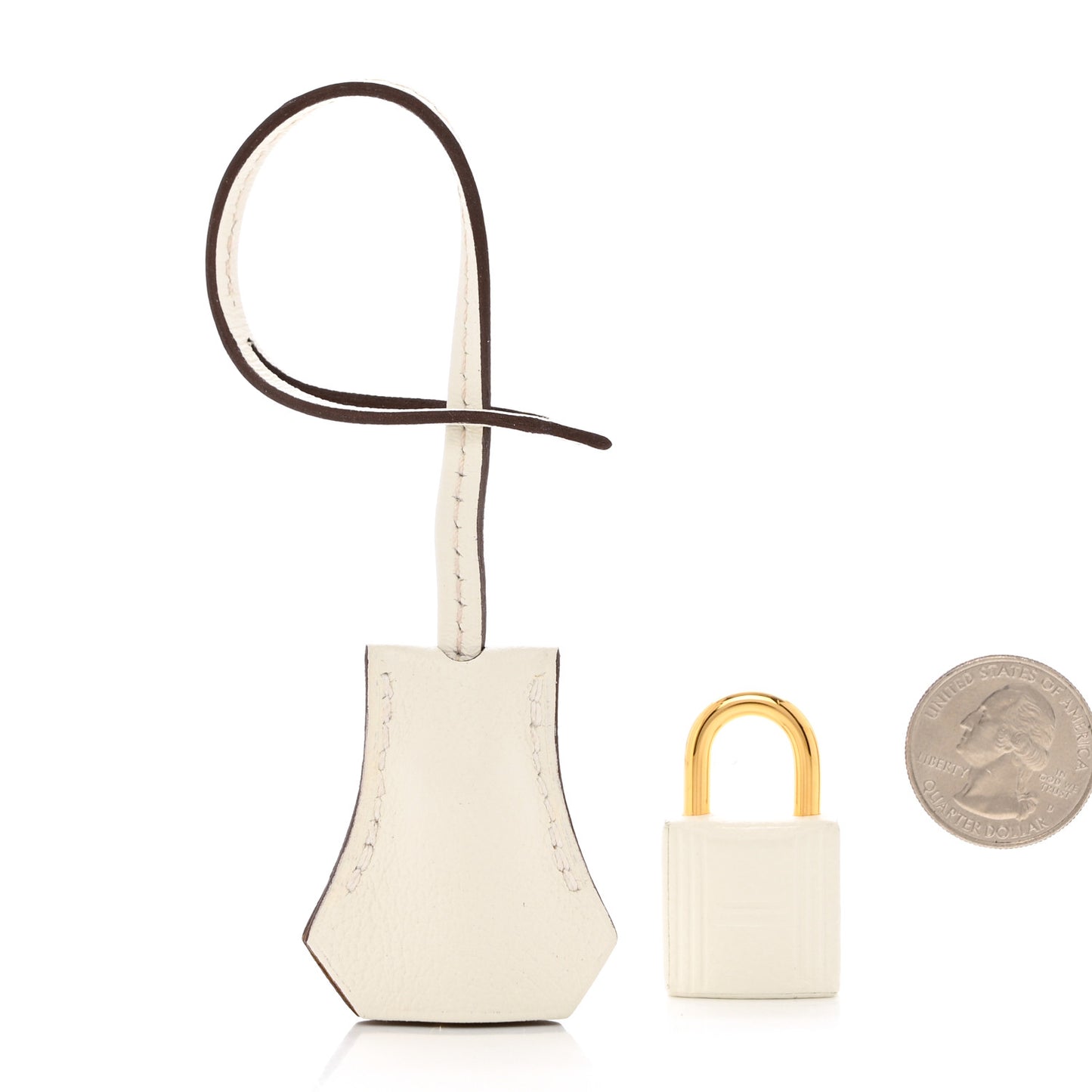 Togo Lock and Key Clochette Set White
