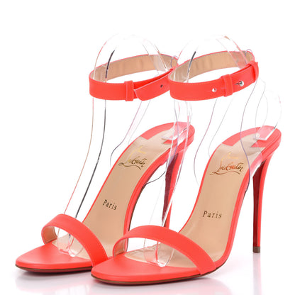 Christian Louboutin Fluo Matt PVC Jonatina 100 Sandals 38 Version Bikini 3 of 7