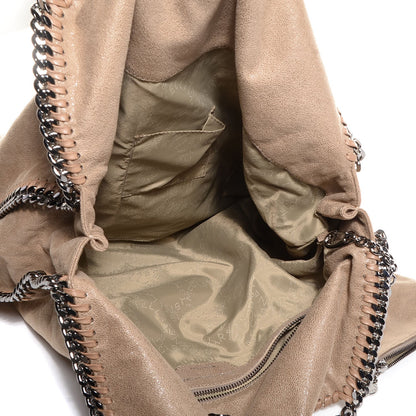 Stella McCartney Faux Leather Shaggy Deer Falabella Foldover Tote Taupe 7 of 11
