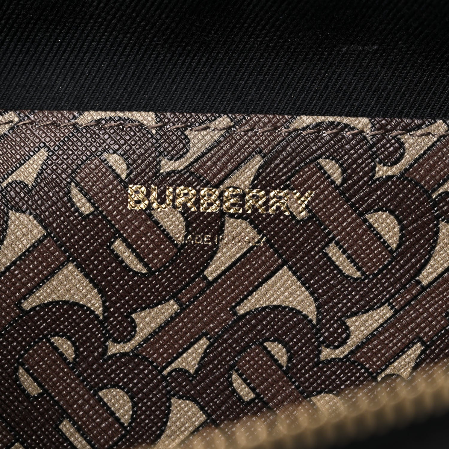 Burberry E-Canvas Monogram Stripe Medium Sonny Bum Bag Bridle Brown 6 of 10