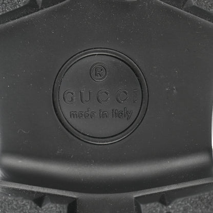 Gucci Magnum Calfskin Womens Horsebit Platform Mules 38.5 Black 7 of 11