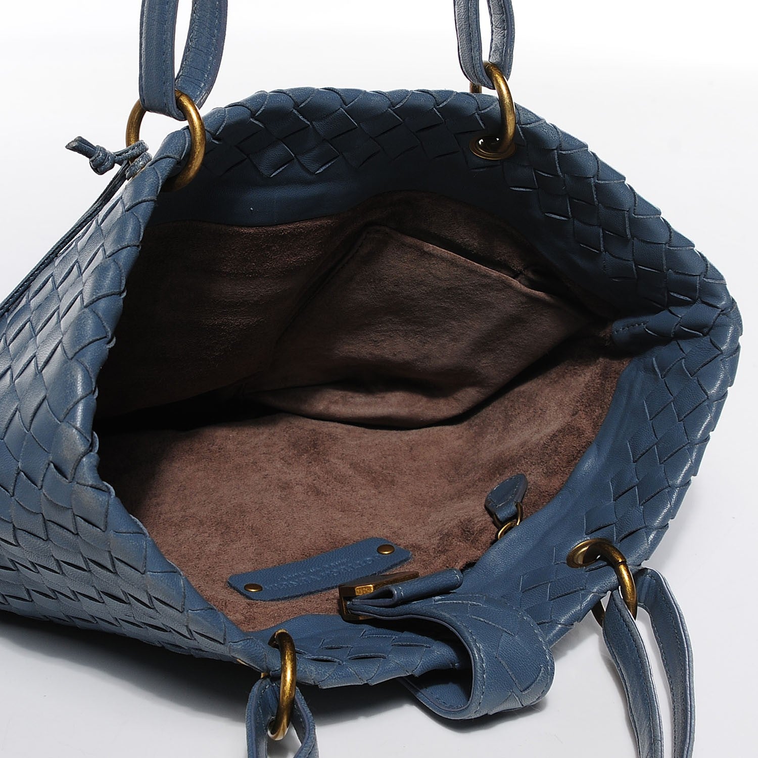 Bottega Veneta Nappa Intrecciato Small Capri Tote Artic 4 of 8