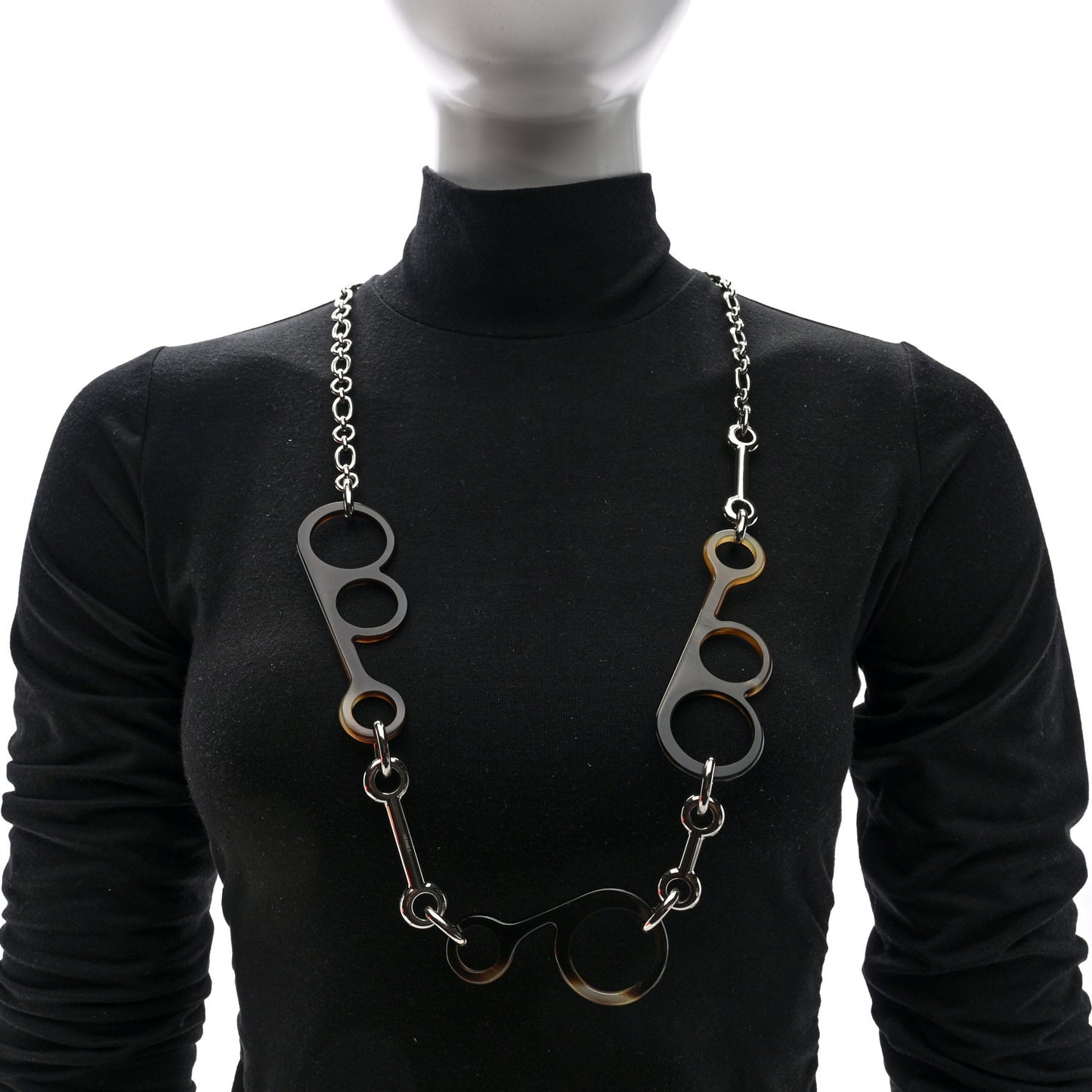 Metal Buffalo Horn Rhapsody Necklace