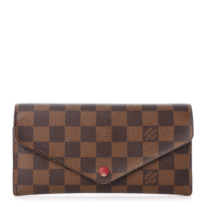 Louis Vuitton Damier Ebene Josephine Wallet Red 1 of 7