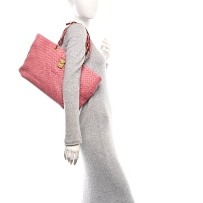 Bottega Veneta Nappa Intrecciato Large Capri Tote Quarzo 2 of 10