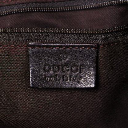 Gucci Monogram Large D Gold Hobo Dark Brown 6 of 15