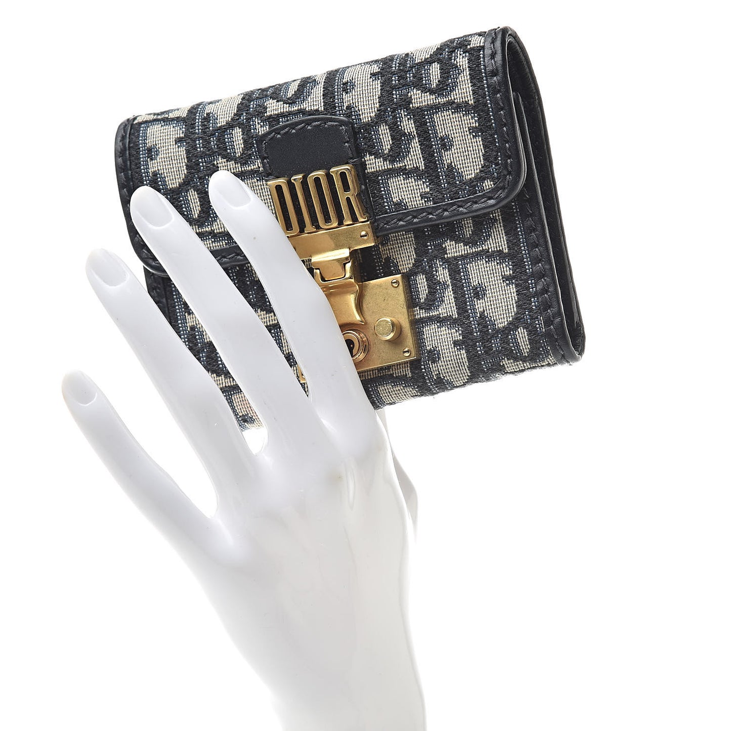 Oblique DiorAddict Wallet Blue