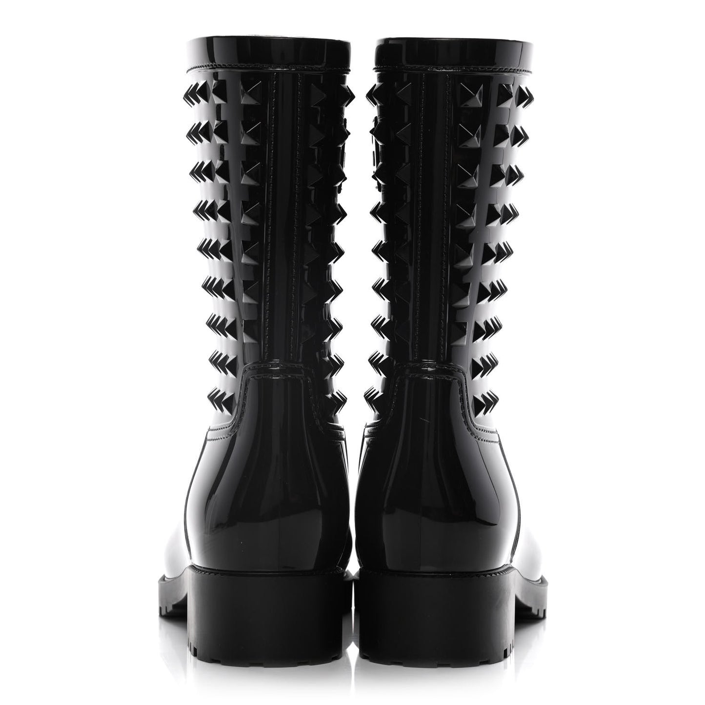 Rubber Rockstud Short Rainboots 37 Black