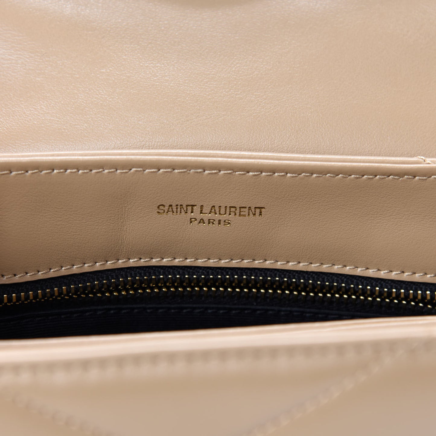 Calfskin Y Quilted Monogram Toy Loulou Crossbody Bag Latte