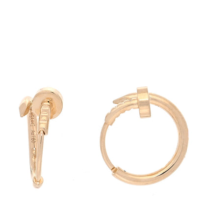 Cartier 18K Yellow Gold Juste Un Clou Hoop Earrings 1 of 4