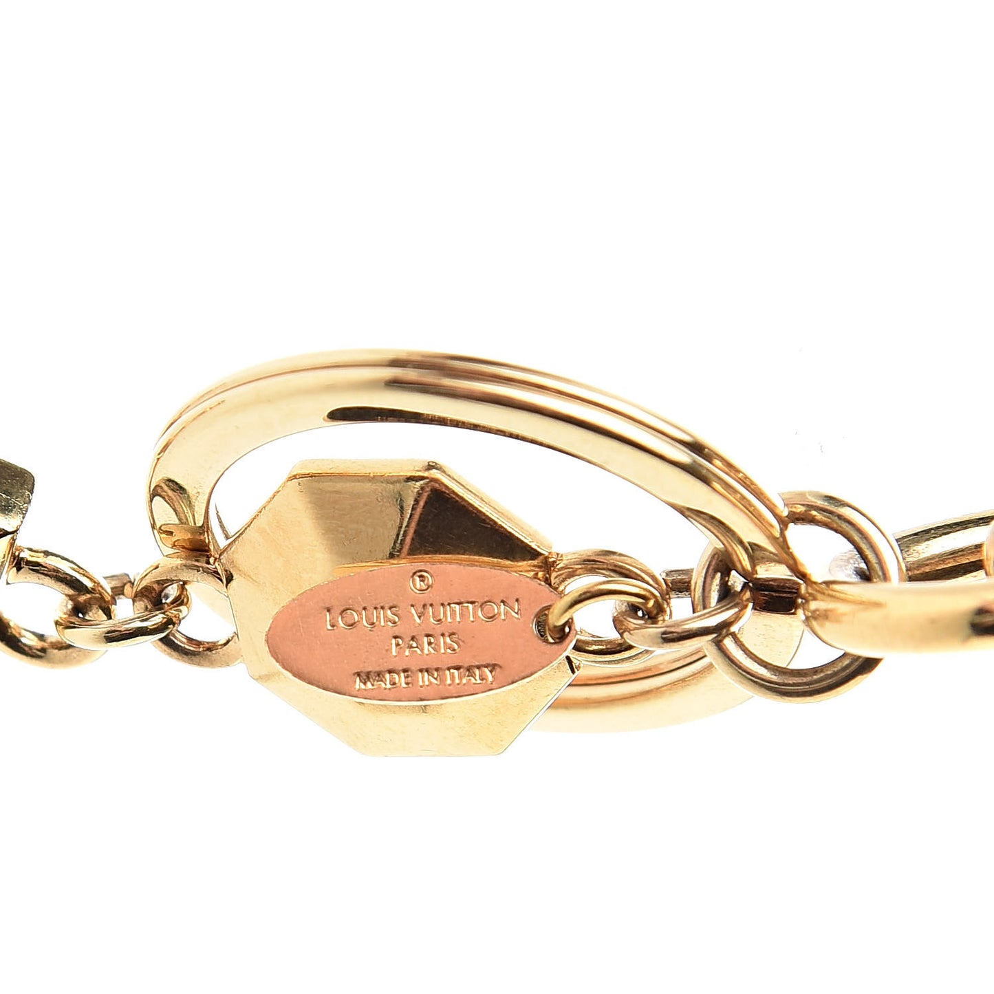 LV Facettes Bag Charm Key Holder Gold