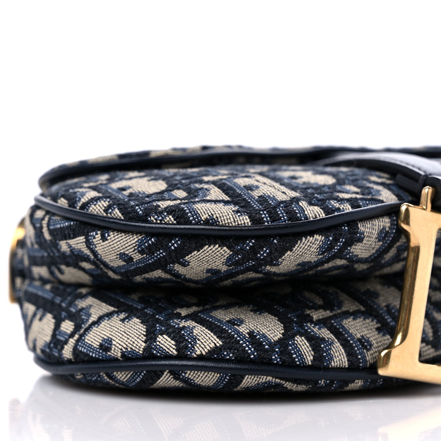 Christian Dior Oblique Mini Saddle Bag Blue 7 of 8