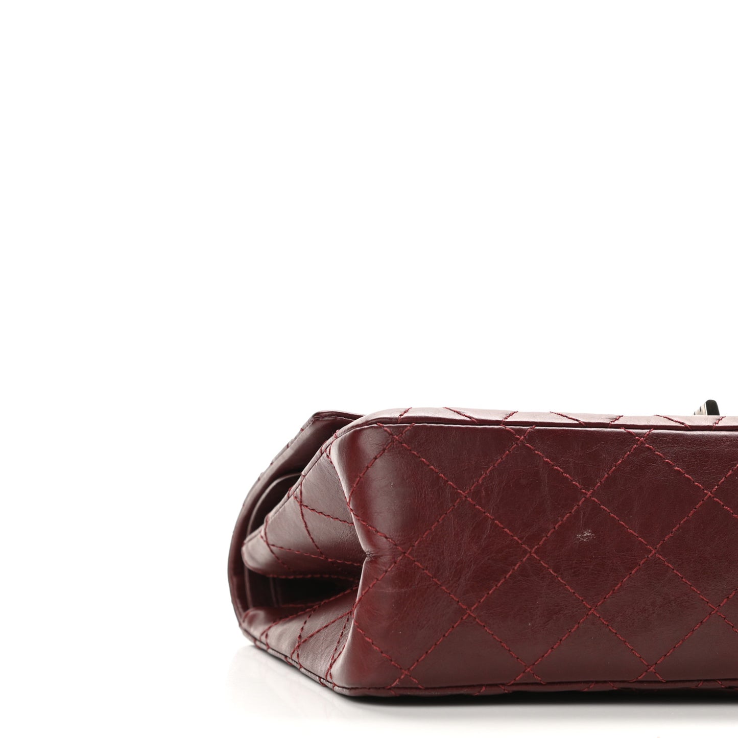 Aged Calfskin Quilted 2.55 Reissue 226 Flap Dark Burgundy